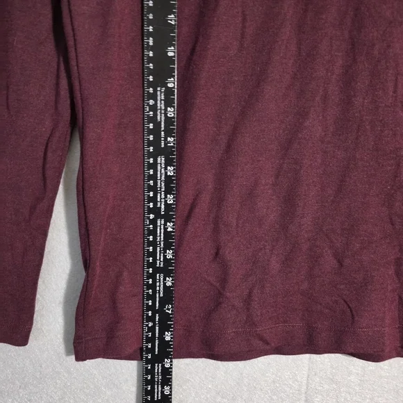 Mizzen & Main Mens 1/4 Zip Burgundy Heather Proflex Pullover Size Medium - Picture 3 of 10